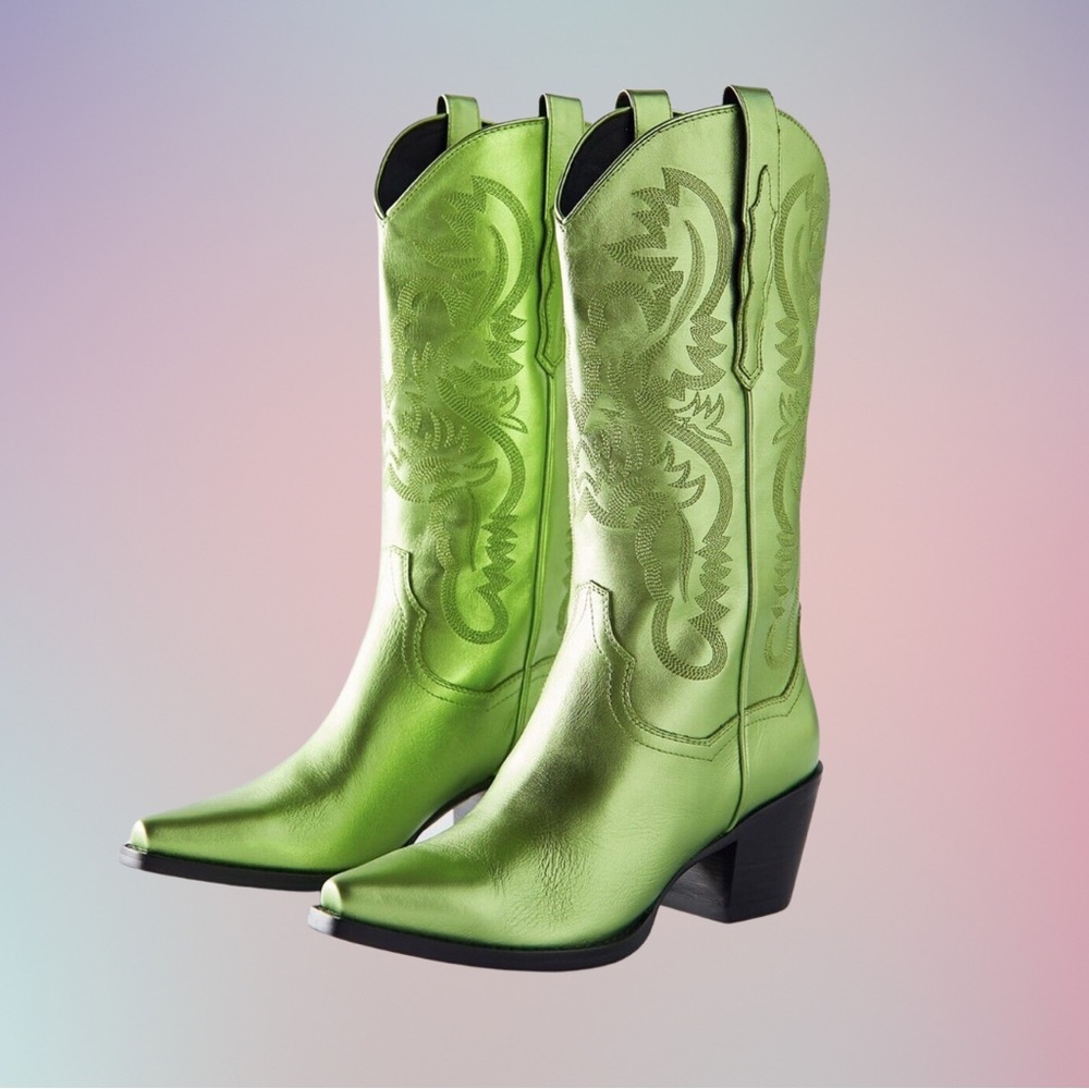 Jefferey Campbell Dagget Western Metallic Green